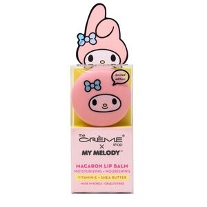 Sanrio Bunny My Melody Strawberry Banana Flavored Macaron Shea Butter Lip Balm